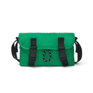 Zara Technical Crossbody Bag Green